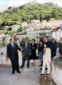 Receção ao Primeiro Ministro de Marrocos e sua comitiva no Palácio Nacional de Sintra, com a presença do Presidente da Câmara Municipal de Sintra, Dr. Fernando Reboredo Seara, durante a sua visita a Sintra.