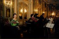 Concerto de Maria João Pires, Augustin Dumay, Gérard Caussé, Ariane Granjon e Jian Wang durante o Festival de Musica de Sintra, na sala da música do Palácio Nacional de Queluz.