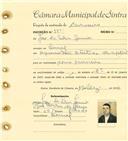 Registo de matricula de carroceiro em nome de José da Silva Júnior, morador em Lourel, com o nº de inscrição 1779.