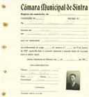 Registo de matricula de carroceiro em nome de Joaquim Marques Simões, morador em Priores, com o nº de inscrição 2207.