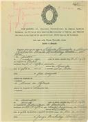 Provisão de casamento Casamento de Alfredo Fernando e Maria Gabriela Pereira Berkeley Cotter.