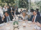 Almoço no patamar dos deuses da Quinta da Regaleira aquando da receção da comitiva de Cuba para assinatura do protocolo de geminação de Sintra com La Habana Vieja.