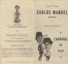 Programa para a comemoração do Carnaval.