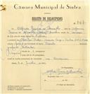 Registo de velocípede de marca Cuciolo, com o nº 7167, em nome de Alfredo Pereira de Carvalho, morador em Idanha.