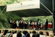 Atuação de um rancho folclórico com o apoio do Pelouro da Cultura da Câmara Municipal de Sintra.