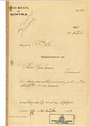 Construção de uma casa em Massamá nome de Álvaro Sérgio Moreira, com o Processo OB nº 566/1923, com a licença de construção nº 430 de 26/10/1923.