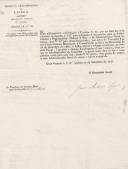 Ofício dirigido ao presidente da Câmara Municipal de Colares proveniente de José António Lopes, secretário geral, solicitando para jurar nas mãos do Vereador Fiscal a Constituição Política da Monarquia. 