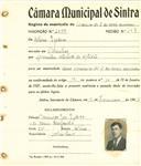 Registo de matricula de carroceiro de 2 ou mais animais em nome de Hilário Isidoro, morador em Odrinhas, com o nº de inscrição 2050.