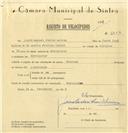 Registo de velocípede de marca Facucaux, com o nº 6252, em nome de Jacob Manuel Coelho Matias, morador em Montelavar.