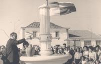 Inauguração de um chafariz no concelho de Sintra com a presença do Visconde de Asseca.