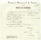 Registo de velocípede com o nº 8466, em nome de Domingos Manuel da Silva, morador em Alfaquiques.