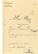 Construção de moradia em Rinchoa, em nome de Guilherme Simões dos Santos, com o Processo OB nº 231/1924, com a licença de construção nº 169 de 27 /05/1924.