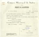 Registo de velocípede de marca Pombal, com o nº 8391, em nome de Carlos Patrício, morador em Ral.