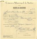 Registo de velocípede de marca Helios com motor, com o nº 7193, em nome de Ricardo Oliveira Soares Van Zeller, morador em Pexilgais.