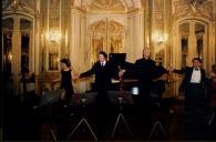 Concerto de Maria João Pires, Augustin Dumay, Gérard Caussé, Ariane Granjon e Jian Wang durante o Festival de Musica de Sintra, na sala da música do Palácio Nacional de Queluz.