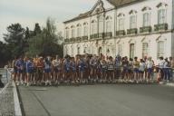 Partida dos atletas na prova "Milha Urbana de Queluz".