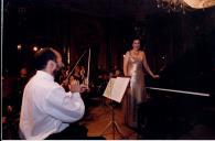 Concerto  com a Orquestra de Câmara Escocesa, durante o festival de música de Sintra, na sala de música do Palácio Nacional de Queluz.