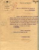 Ofício do Secretário da 2ª Repartição do Governo Civil de Lisboa [...], ao Administrador do Concelho de Sintra, pedindo para serem tomadas providencias para fecharem as pedreiras em Vila Chã de Baixo, que estão a ser exploradas sem autorização por Justino, Cartaxo e Sebastião.