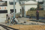 Reconstrução do terminal da linha do elétrico na Praia das Maçãs.