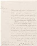 Circular dirigida ao presidente da Câmara Municipal de Belas proveniente de  Joaquim José Dias Lopes de Vasconcelos, secretário geral da administração geral de Lisboa, comunicando que foi aprovada a receita e despesa do ano anterior.