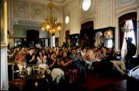 Público a assistir ao concerto de António Rosado, no Palácio Nacional da Pena, durante o Festival de Música de Sintra.