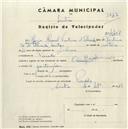 Registo de velocípede com o nº 4407, em nome de Maria Manuel Ventura d'Almeida, moradora em Penedo.