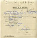 Registo de velocípede de marca Especial, com o nº 8040, em nome de Domingos da Silva, morador em Carenque.