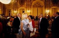 Presidente da Câmara Municipal de Sintra, Dr. Fernando Seara entre o público a assistir ao Concerto de piano de Pedro Burmester, na sala da música no Palácio Nacional de Queluz, durante o Festival de Música de Sintra.