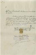 Registo de velocípede de marca Alpino com motor, com o nº 6068, em nome de Vítor Soares de Almeida, morador em Albarraque.