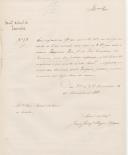 Ofício de João Joaquim Roque Delgado, Administrador do Concelho da Lourinhã, ao Administrador do Concelho de Sintra, referente à informação pedida sobre um individuo com o nome de Joaquim José, filho de José Emiliano do Vimeiro.
