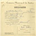 
Registo de velocípede de marca Raio, com o nº 6162, em nome de Silvestre José Louro, morador em Alvarinhos.
