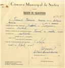 Registo de velocípede de marca Famel, com o nº 7857, em nome de Fernando Francisco Moreira, morador em Cabrela.