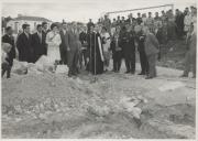 Cerimónia de lançamento da 1ª pedra para construção da sede do Clube de Lourel.