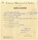 Registo de velocípede de marca Alma com motor, com o nº 7373, em nome de José Valeiro de Carvalho, morador em Venda Seca.