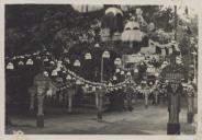 Decoração do recinto das festas de Nossa Senhora do Cabo Espichel na Freguesia de São Pedro de Sintra.