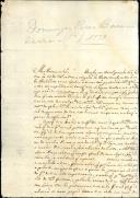 Carta dirigida a Domingos Pires Bandeira proveniente de António José da Fonseca.