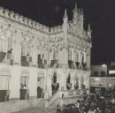 Sessão pública de apoio ao Almirante Américo Tomás frente no Largo Dr. Virgílio Horta em Sintra.