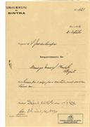 Construção de uma casa, em Magoito, em nome de Domingos Manuel Bordalo, com o Processo OB nº 421/1922, com a licença de construção nº 320 de 02/10/1922.
 