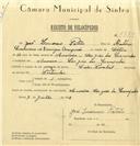 Registo de velocípede de marca Cicles Pombal, com o nº 6514, em nome de José Lourencio Patrão, morador em Amoreira.