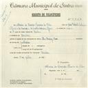 Registo de velocípede com o nº 5327, em nome de Maria de Lourdes Ferreira da Silva, moradora em Queluz.
