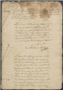 Feito cível de conta de testamento de Domingos João, morador em Godigana, cujo testamenteiro foi o seu sobrinho José João, morador no mesmo lugar.