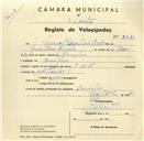 Registo de velocípede de marca J.M.F., com o nº 3241, em nome de Manuel Gualdino [Aneda], morador em Assafora.