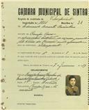 Registo de matricula de velocipedista em nome de Eduardo Duarte Casinhas, morador em Campo Raso, com o nº de inscrição 1611.