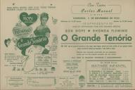 Programa do filme "O Grande Tenório" realizado por Alexander Hall com a participação de Bob Hope, Rhonda Fleming, Roland Young, Roland Culver, Richard Lyon e Gary Gray.