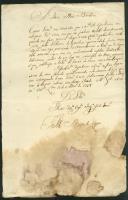 Carta dirigida a José Rodrigues Bandeira proveniente do Bispo de Leiria.