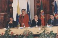 Edite Estrela, Presidente da Câmara Municipal de Sintra, discursando na apresentação do Projeto Especial de Urbanismo Comercial do Centro Histórico da Vila de Sintra. 