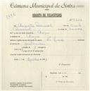 Registo de velocípede de marca La Guide, com o nº 5326, em nome de Augusto Manuel, morador em Anços.