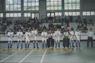 Equipa de hoquei em patins de Sintra disputando um jogo.