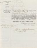 Circular dirigida ao presidente da Câmara Municipal de Colares, proveniente de Cipriano Lopes de Andrade,  secretário geral, comunicando que foram extintos os privilégios de que gozavam os tesoureiros menores da Baía da Cruzada.