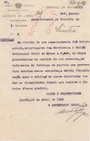 Circular do  Secretário Geral do Governo Civil de Lisboa,  ao Administrador do Concelho de Sintra, solicitando que seja feita a fiscalização das fábricas de pólvora existentes  no concelho.